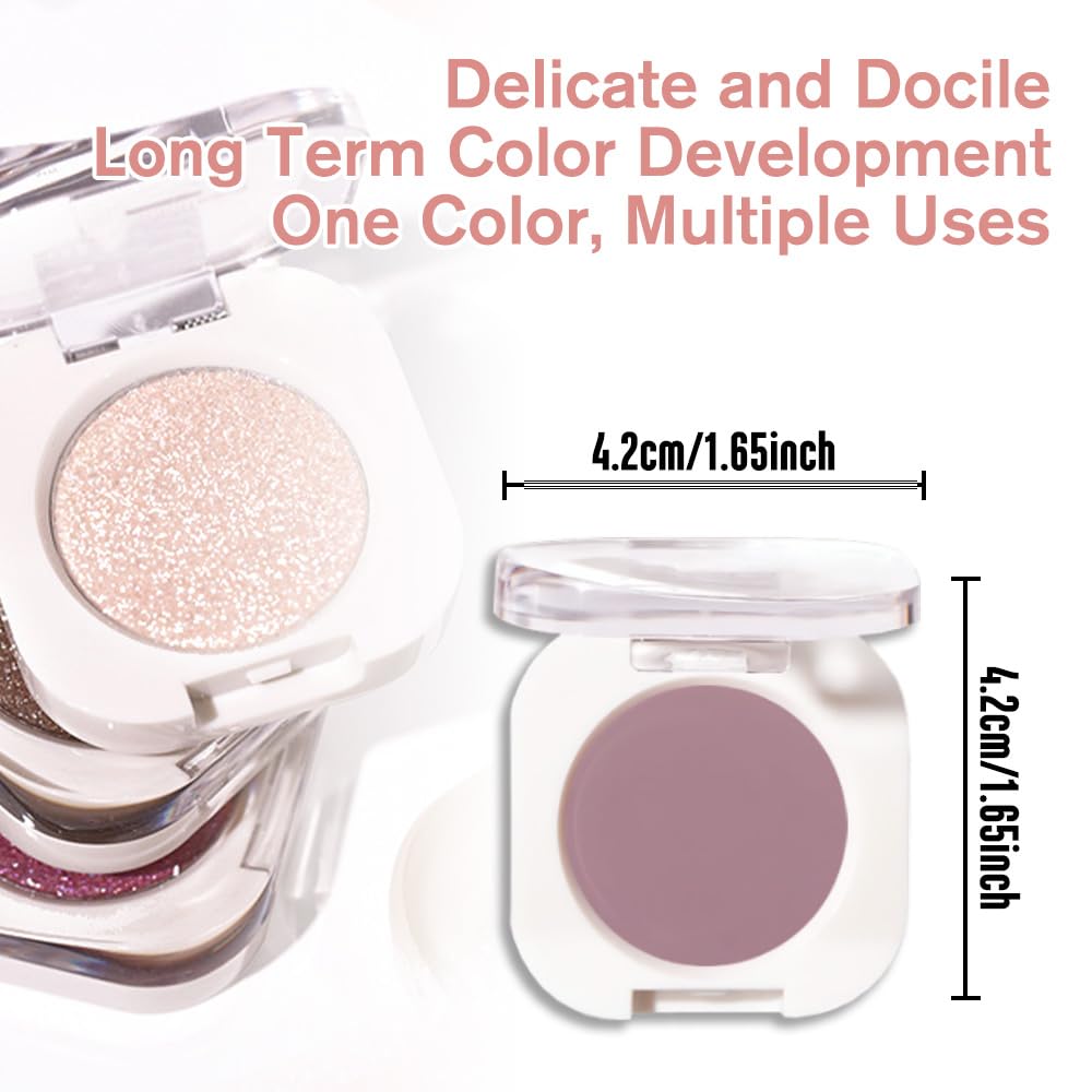 Single Matte Eye Shadow Palette Makeup, Mauve Taupe Matte Eyeshadow for Women, Monochrome Eye Shadow Makeup, Pigmented Waterproof Sombras Para Ojos, Vegan, Talc, Paraben & Cruelty Free, 25