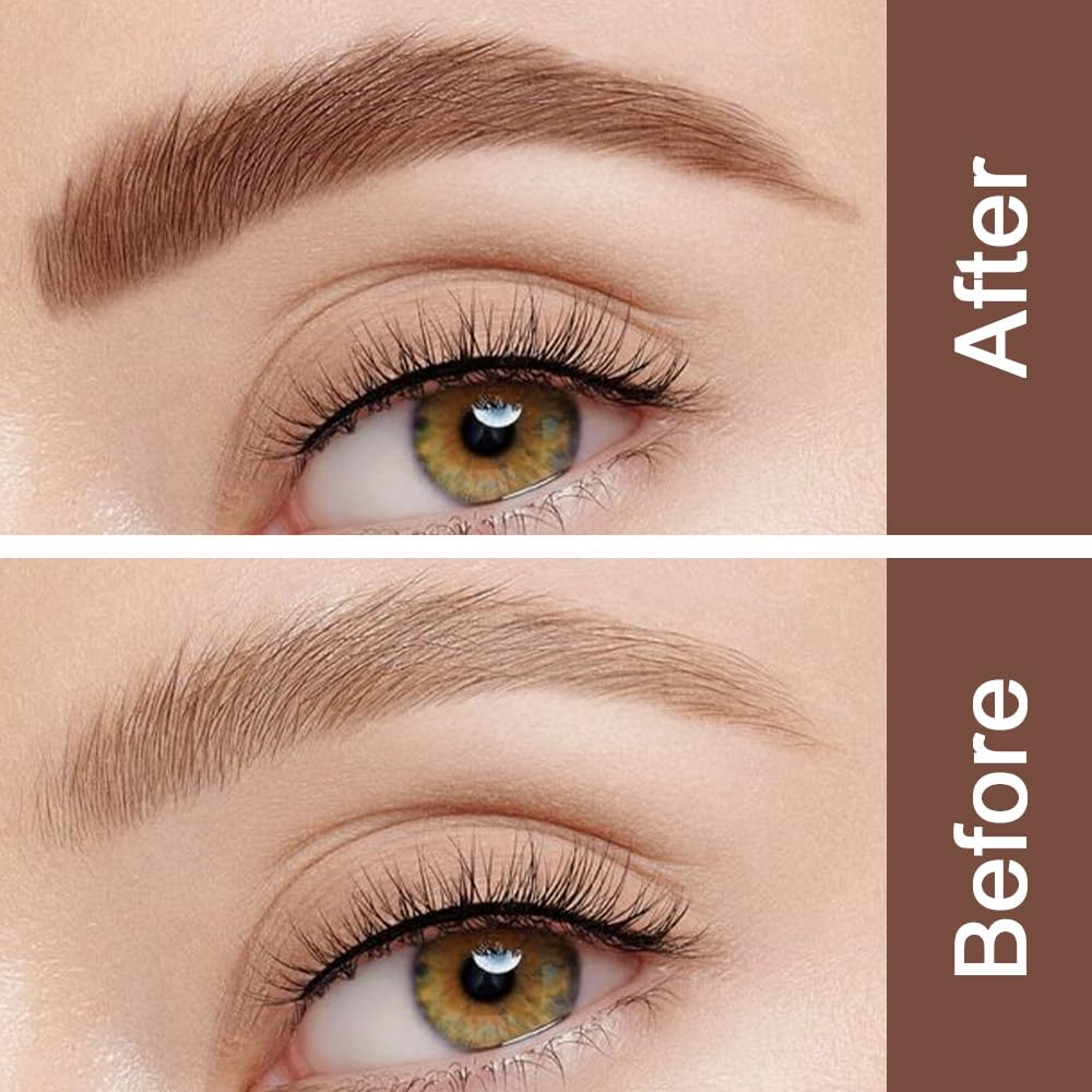 Kaely 2Pcs Eyebrow Gel Waterproof,Longwear Tinted Eye Brow Mascara,Eyebrow Color Makeup kit,maquillaje gel para cejas a prueba de agua,Long Lasting Eyebrows Vegan cosmetics,02 Chocolate