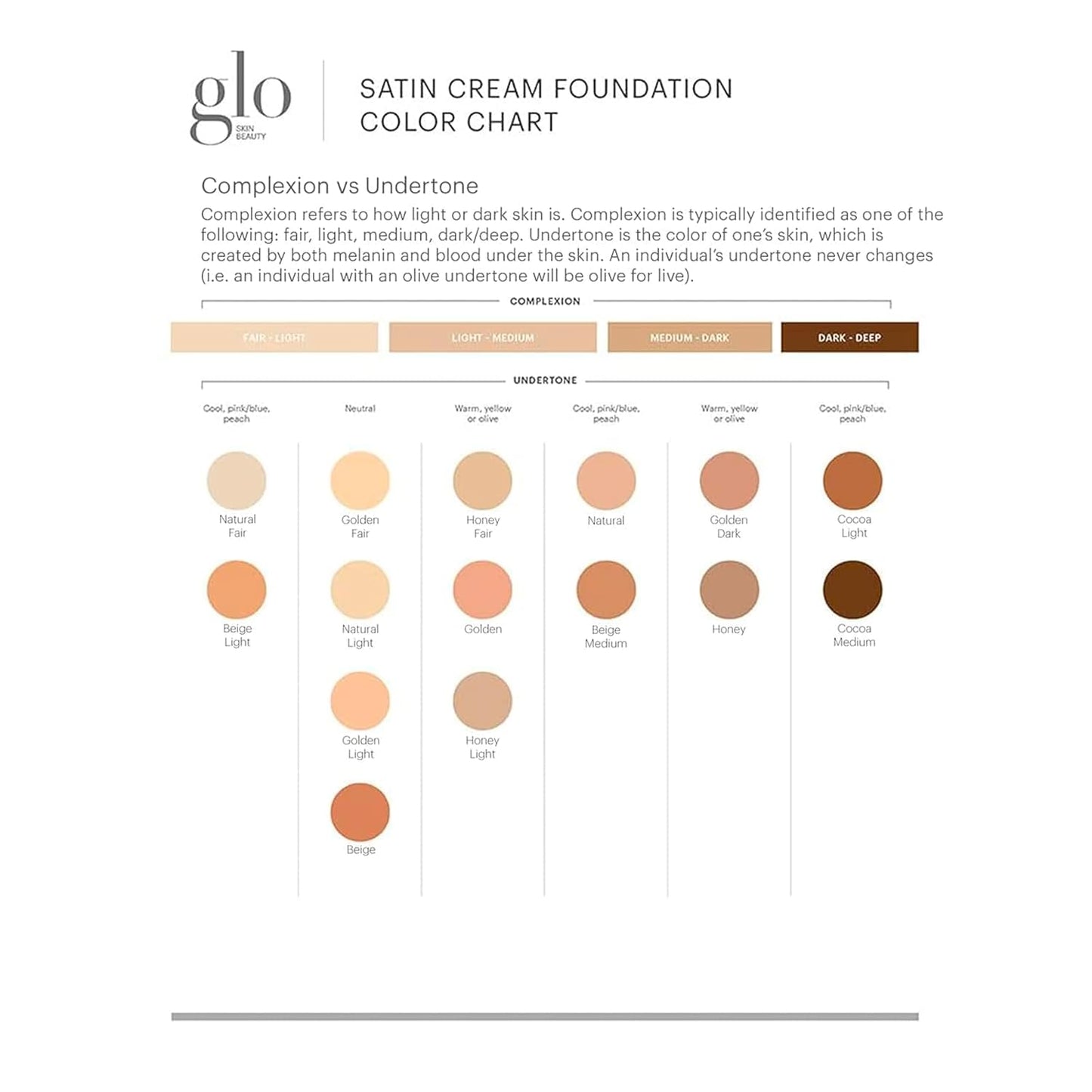 Glo Skin Beauty Satin Cream Foundation in Golden Fair - Liquid Mineral Makeup - 15 Shades, Full Coverage, Semi Matte Finish