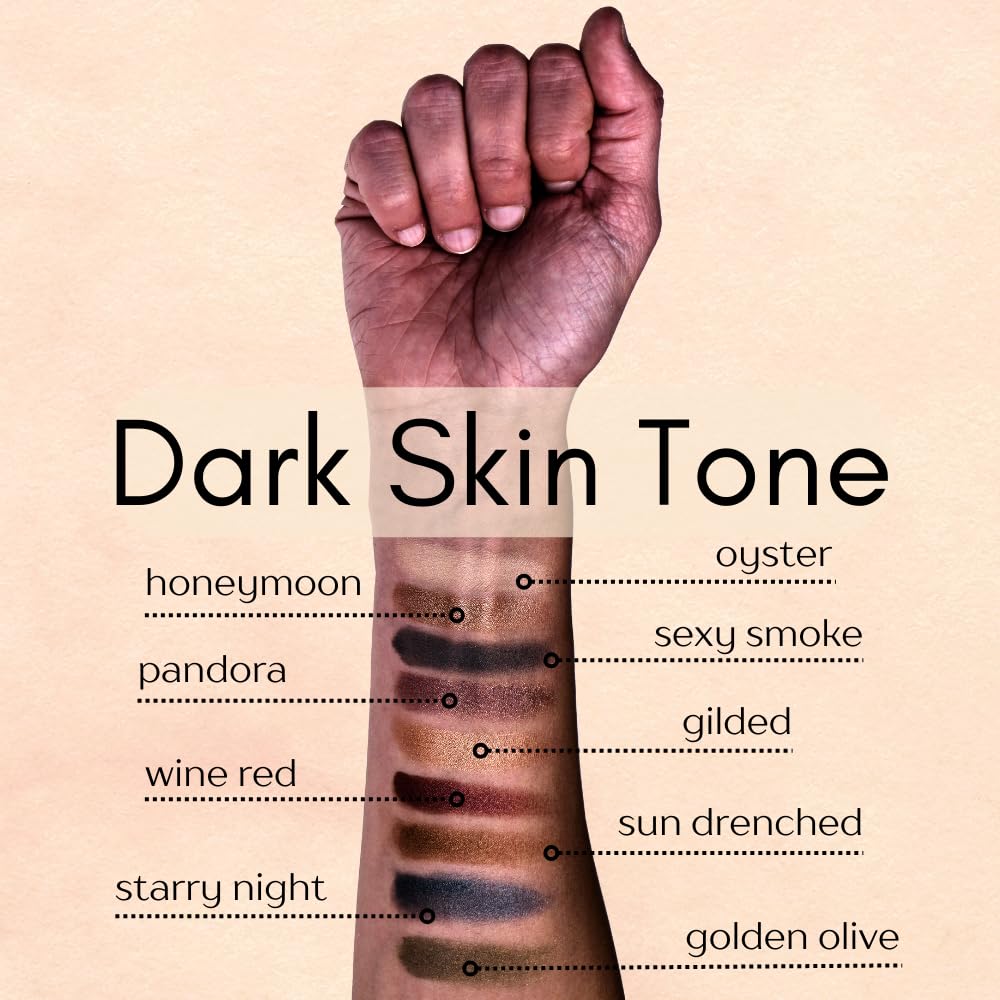 Gilded Frosted Nude Bronze Beige Gold Shimmer Pressed Powder Single Vegan Eyeshadow; Talc, Paraben & Cruelty Free