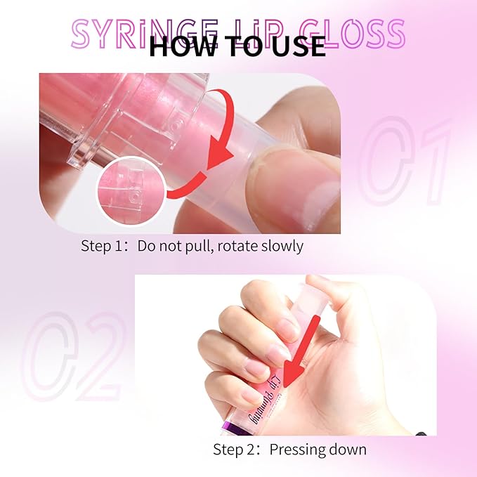 Lip Plumper Booster,Plumping Lip Gloss Spicy Lifter Shimmer Oil Hydrating High-Shine Volumizes Fuller Lip Glass Mirror Glaze Plump and Pout Lip Plumper Nourishing for Women Girls Makeup#1