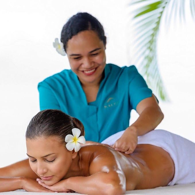 Pure Fiji Spa Gifts for Women and Man - Body Gift Box Include: Sugar Scrub, Bath and Body Oil, Body Butter and Body Lotion, Scent Coconut