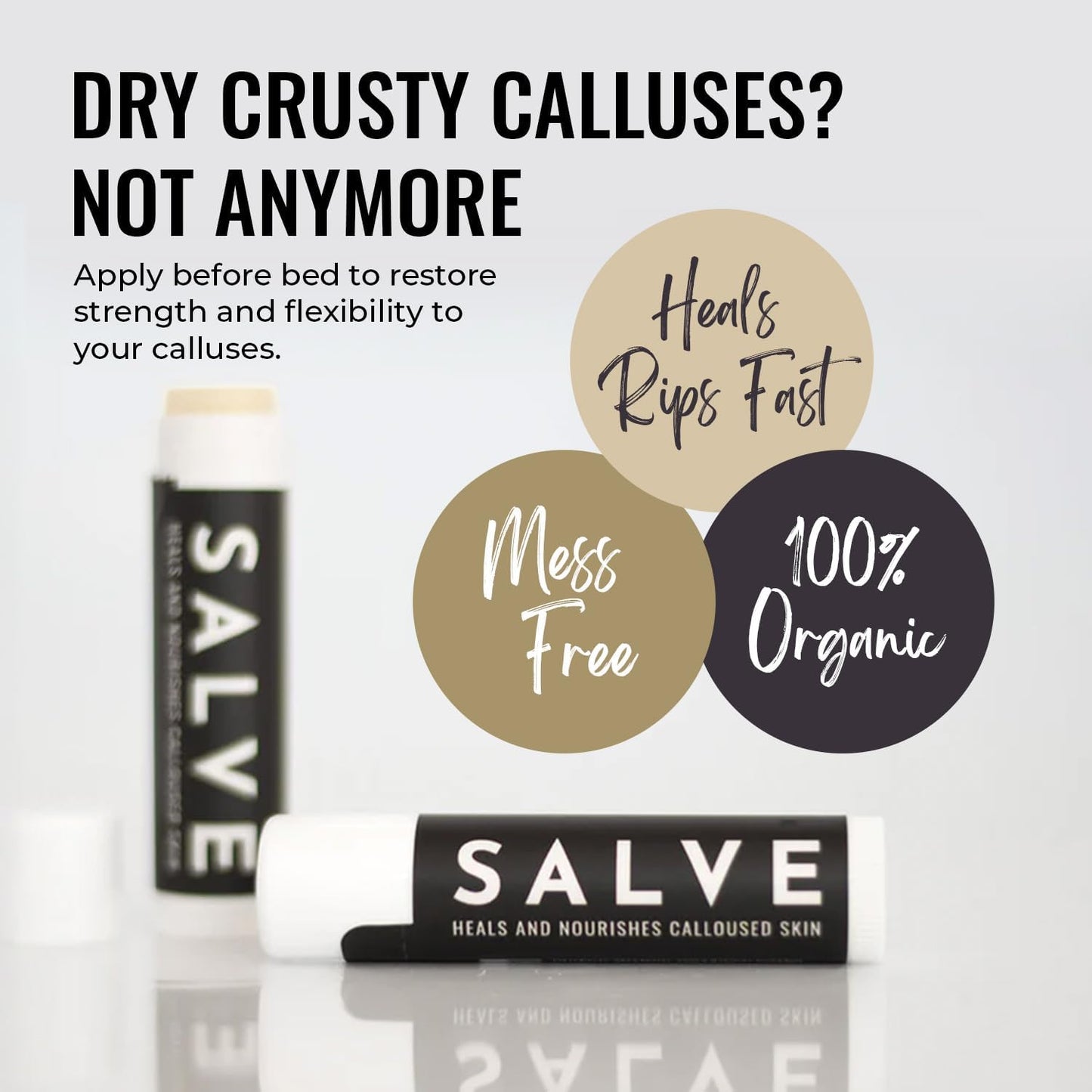 SandBar Callus Remover Tool, File for Hands, Durable Aluminum Tool Callus Shaver, Palm and Heel Dead Skin Removal, Includes Nourishing Salve, Ideal for Athletes, Climbers, Gym Enthusiasts - Aluminum