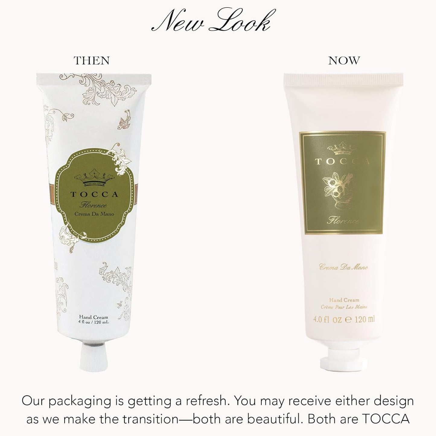 Tocca Crema de Mano Luxe, Florence Hand Cream, 4 oz - Bergamot, Pear, Gardenia - Moisturizing, Quick Absorbing