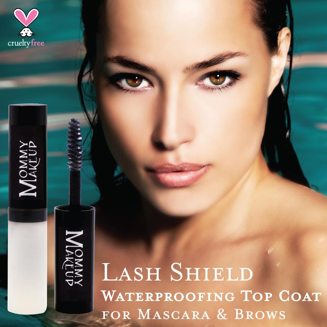 Lash Shield Waterproofing Top Coat for Mascara & Brows - Sweatproof, Tear-proof, Waterproof, Smudge-proof Mascara Fixer - Long Lasting Clear Eyelash Sealer by Mommy Makeup