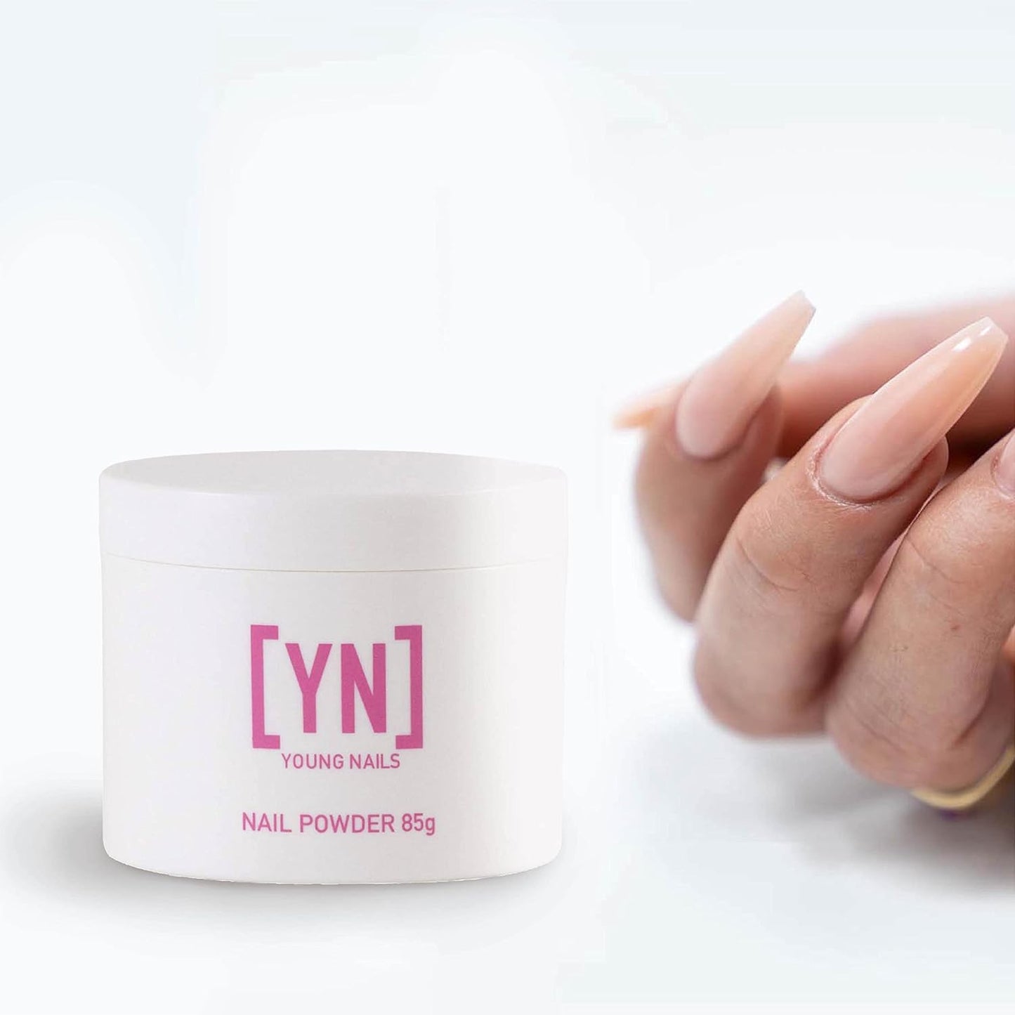 Young Nails Acrylic Core Powder - Self-Leveling Acrylic Nail Powder, Clear Nude Pink White Acrylic Powder for Nail Extenstion, Professional Grade, Superior Adhesion, Color - French Pink, 85g
