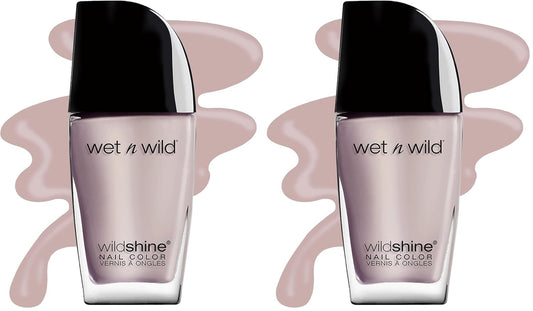 wet n wild Wild Shine Nail Polish, Off White Yo Soy, Nail Color (Pack of 2)