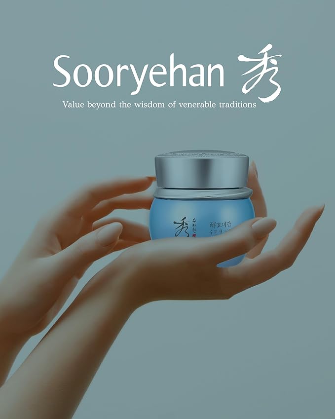 Sooryehan Water Spring Cream AD Amazon Set (4.2fl oz) - Korean Moisturizer Skincare for Deep Hydration Boost & Elasticity by LG Beauty. Fermented Ginseng, Hyaluronic Acid,