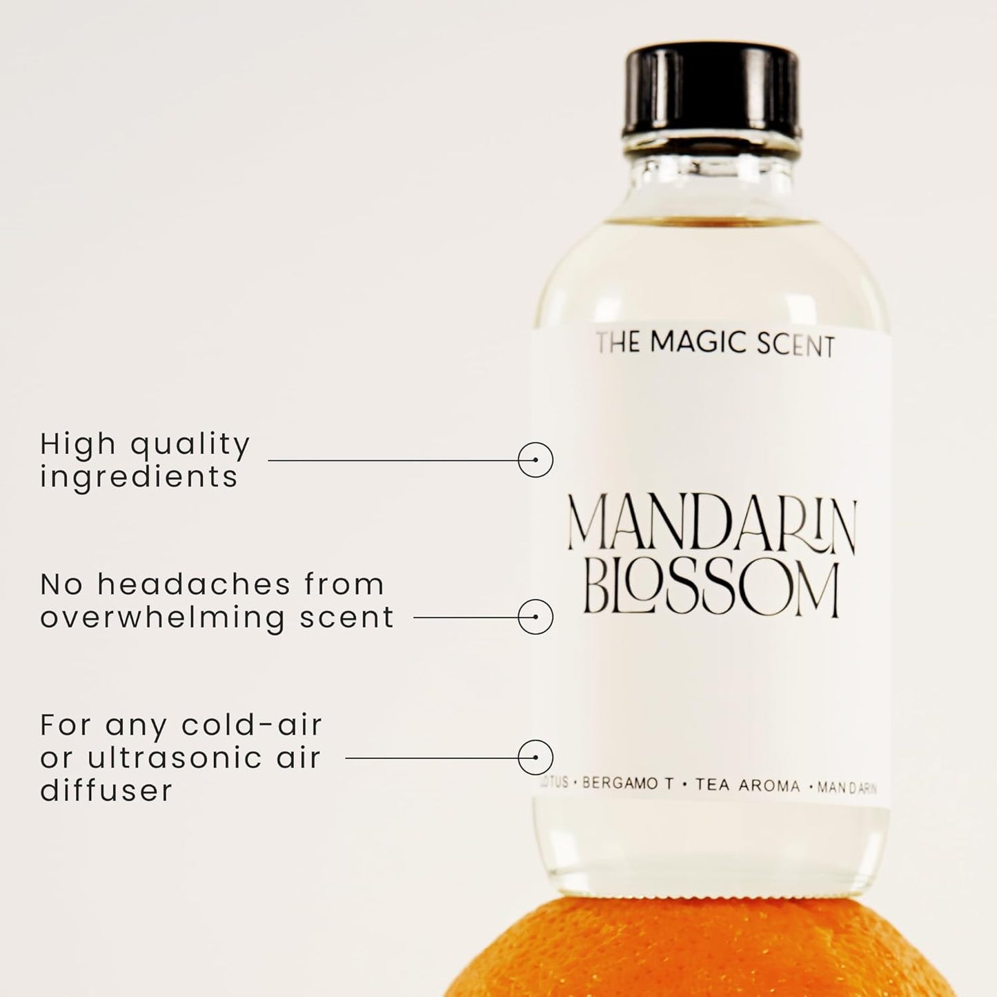 Mandarin Blossom Diffuser Oil - Hotel & Home Luxury Scents Inspired by St. Regis Hotel, Maldives - Diffuser Oil Scents for Home Designed for Use in All Diffusers - 16.9 fl oz, 500 mL