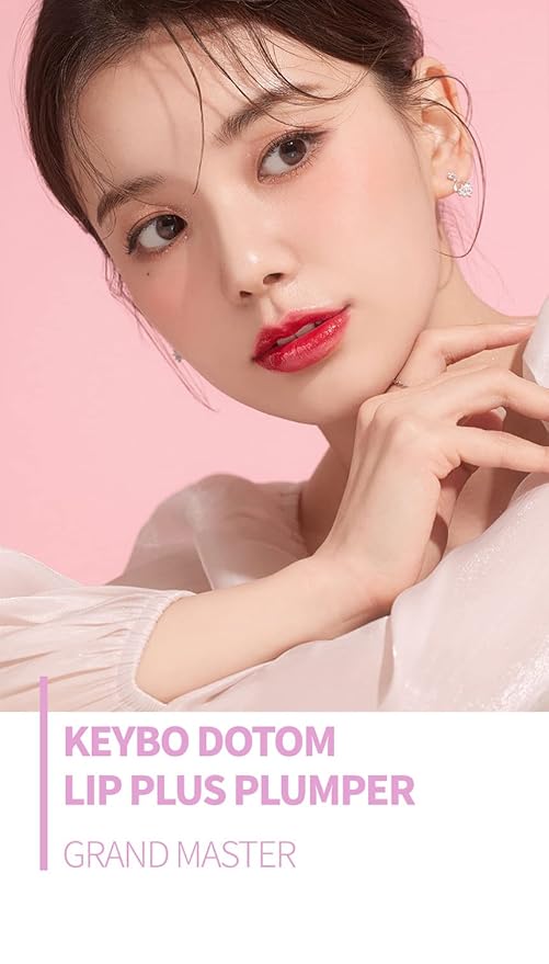 keybo Lip Plumper Dotom Lip Plus 16 Colors, 3 Steps Extreme Plumping Clear Lip Gloss by Essence Lip Care Oil & 16 Color Tints from Korean Makeup (31. Grand Master-Spring Glass)