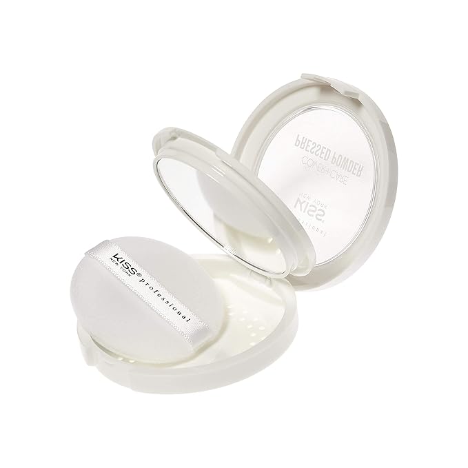 KISS Cover and Care Acne Control Pressed Powder Shine Free Face Light Weight Makeup Setting Powder - APP325 (Toffee)