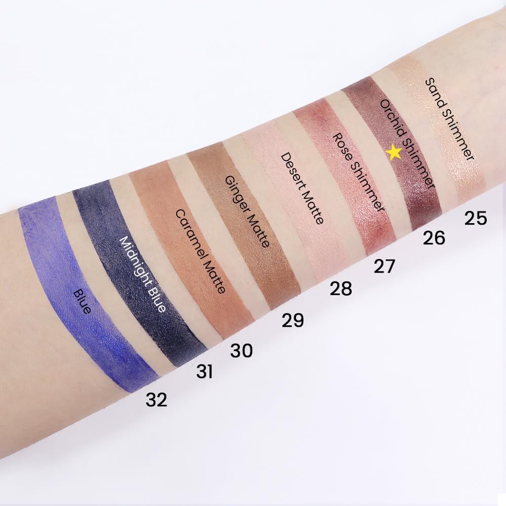 evpct 2Pcs Cream Eyeshadow Sticks Set for Eyes Waterproof, Orchid Shimmer Matte Eye shadow Stick Pencil Pen Bulk sombras en crema para ojos 26+26