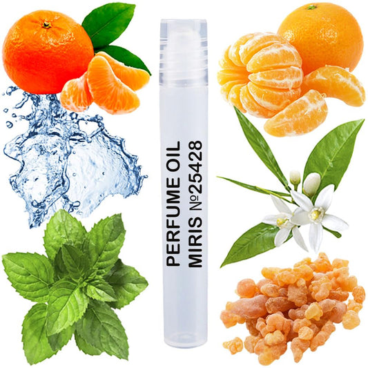 MIRIS Perfume Oil No. 25428, Inspired by Aqva Amara, Long-Lasting Men Roll-On, Rollerball 0.34 Fl Oz / 10 ml