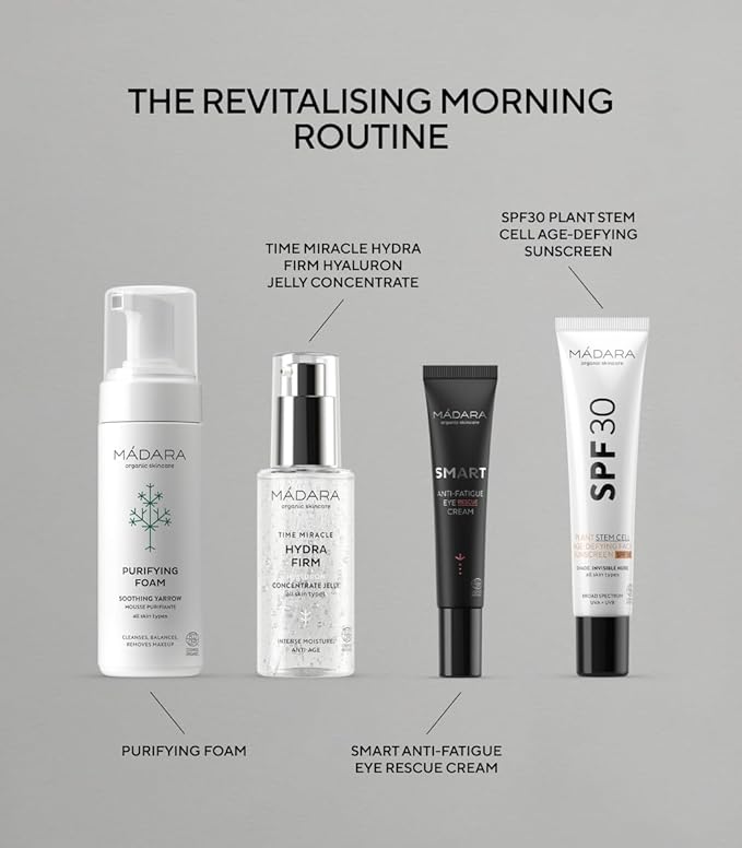 MÁDARA Organic Skincare | SMART Anti-Fatigue Eye Rescue Cream - 15 ml, With a Smart Antioxidant Complex, Natural Aescin And Caffeine, 100% Natural Origin, Vegan, Ecocert Certified