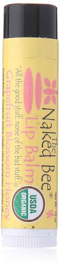 The Naked Bee Grapefruit Blossom Honey Lip Balm, 0.7 Ounce