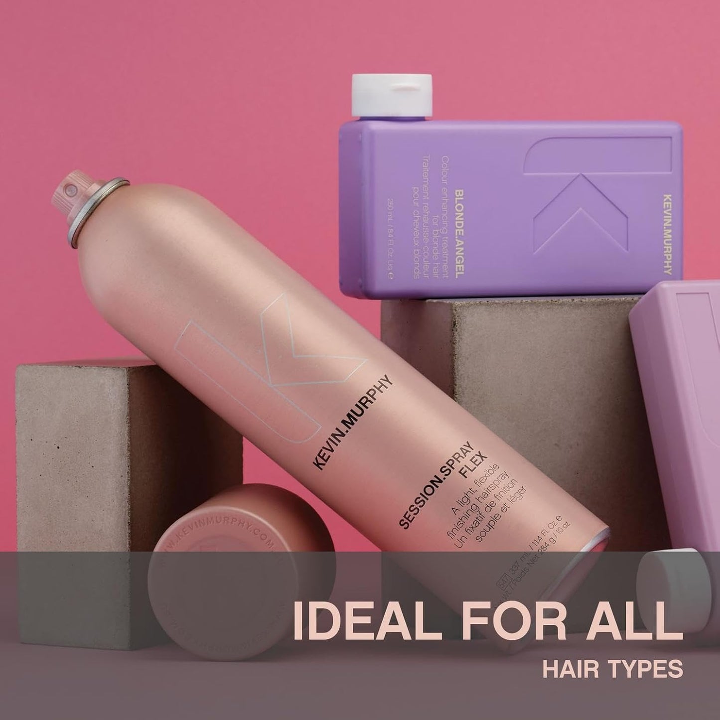 KEVIN.MURPHY SESSION.SPRAY FLEX - Flexible Finishing Hair Spray - For All Hair Types - Lightweight Hold - Humidity Resistant Hair Care - Travel Size - 100 mL / 3.4 fl oz