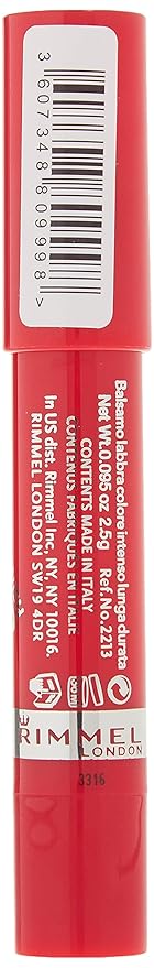 Rimmel Lasting Finish Colour Rush Lip Color Balm, All You Need is Pink, 0.095 Fluid Ounce