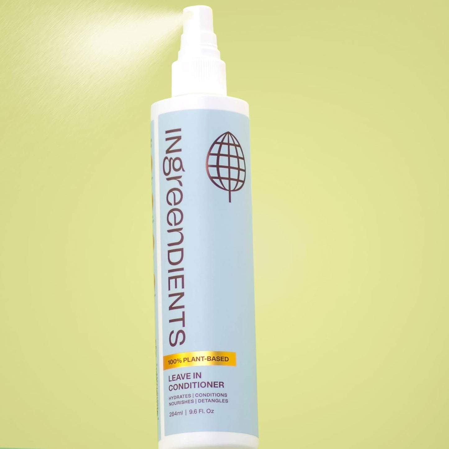 Detangler and Leave In Conditioner made with Organic ingredients - Sulfate-Free, Color-Safe, Silicone-Free, Cruelty-Free, Gluten Free (9.6 FL OZ)