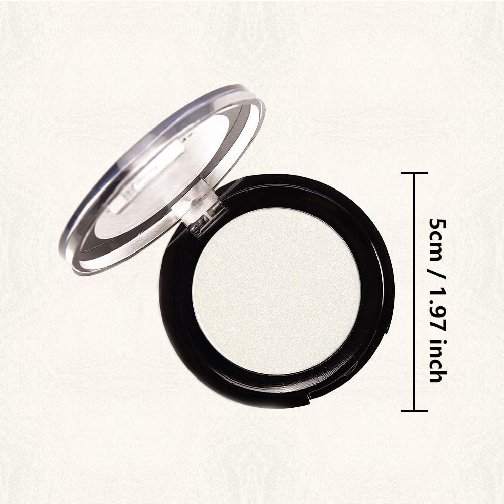 Monochrome Powder Eyeshadow Palette Makeup,Gold Natural Neutral Single Shimmer Eye Shadow for Older Women,Buildable Sparkly Eye Finish,Long Lasting Naturing-Looking