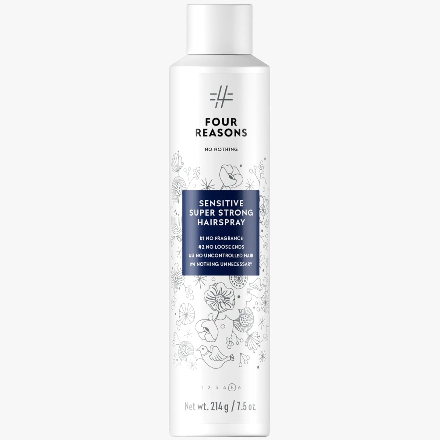No nothing Sensitive Unscented Hairspray with Extra Hold - Finishing Spray for Styling with Humidity Protection - Fragrance Free & Hypoallergenic - 7.55 oz (New Packaging)