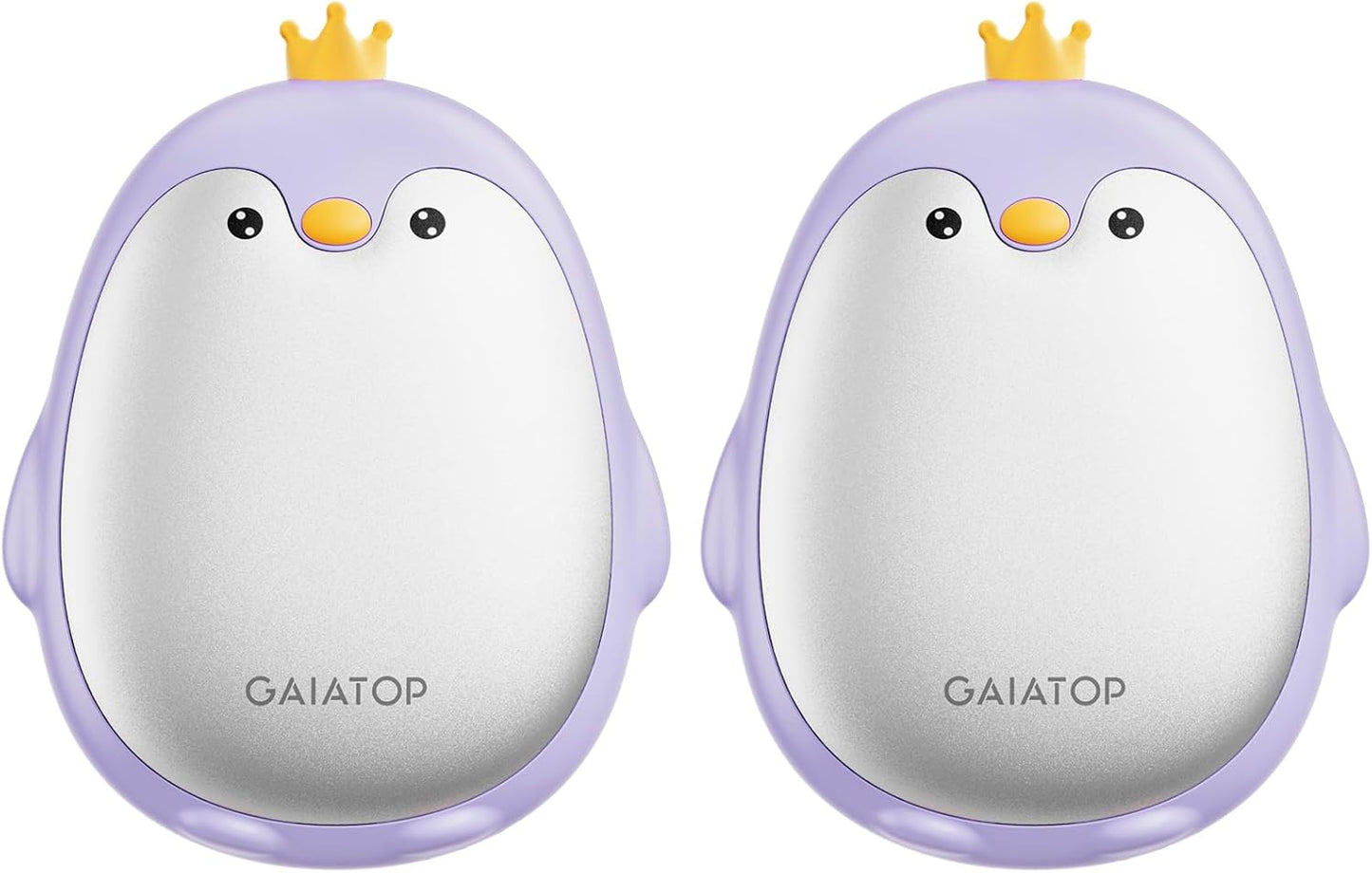 Gaiatop Magnetic Hand Warmers Rechargeable 2 Pack, 3 Settings Pocket-Sized Cute Penguin, Fast Hot Hands Reusable Portable Electric Heater for Camping Hunting Golf, Gifts for Women Men