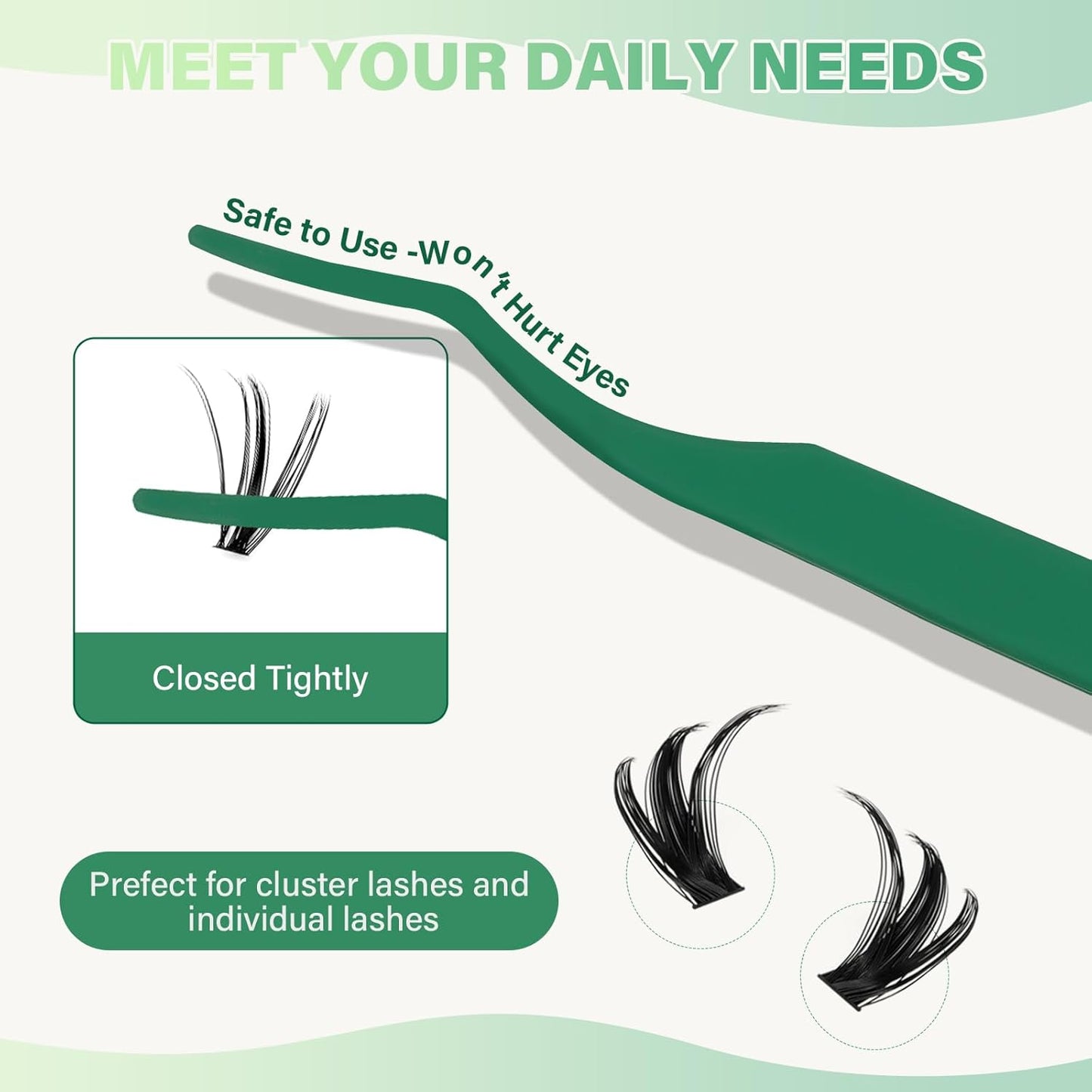 KEYYOU Lash Extension Kit DIY 300Pcs Lash Clusters Eyelash Extension Kit 50D C Curl 9-18MIX Lash Clusters Kit with Lash Glue Remover Applicator Easy to Use for Beginners(Kit,50D-C,9-18MIX)