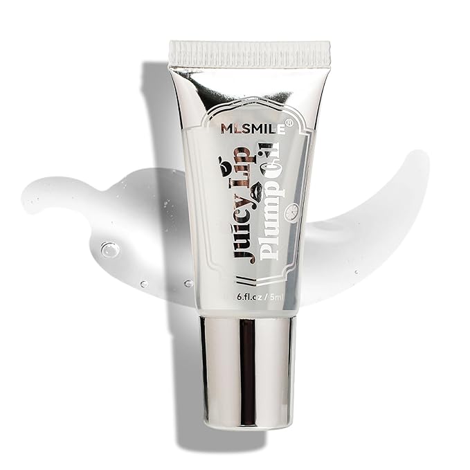 Roll On Plumping Lip Gloss, Spicy Lip Lip Oil, Lifter Gloss, Hydrating, Volumizes&High-Shine Lip Plumping Lip Glass Mirror Lip Glaze Lipstick, Plump& Pout Lip Plumper for Women Girls (#01)