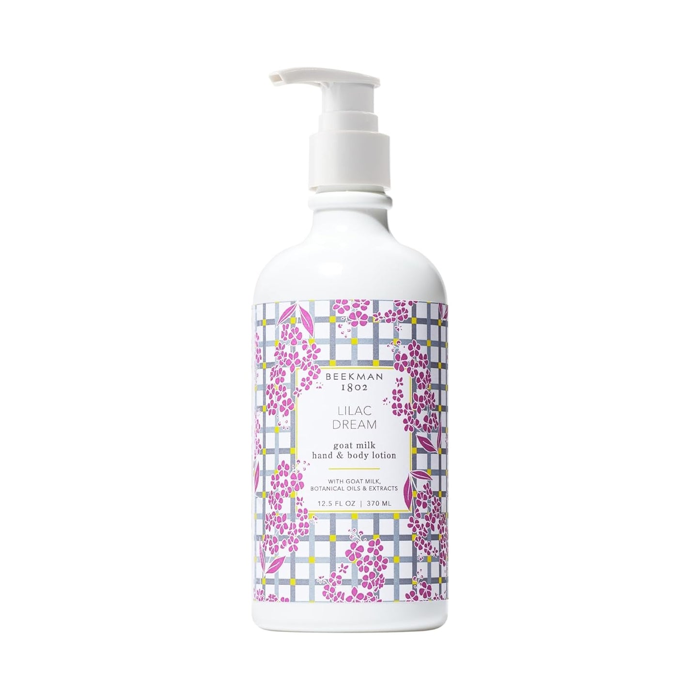 Beekman 1802 Goat Milk Body Lotion, Lilac Dream - Scented - 12.5 oz - Hydrating & Deeply Moisturizing - With Shea Butter & Jojoba Seed Oil, Good for Sensitive Skin, Cruelty Free