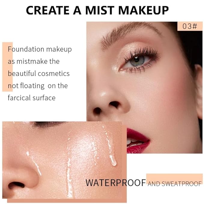 Foundation Full Coverage Liquid Foundation Cream - Lightweight Concealer - Suitable for All Skin Types (cappuccino 05)