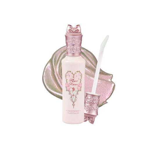 Flower Knows Midsummer Fairytales Liquid Highlighter(Multichrome),Highlighter Makeup,Pearlescent Face & Body Illuminator,Blendable & Long-lasting face Highlighter for All Skin Tones(04 Fairy Whisper)