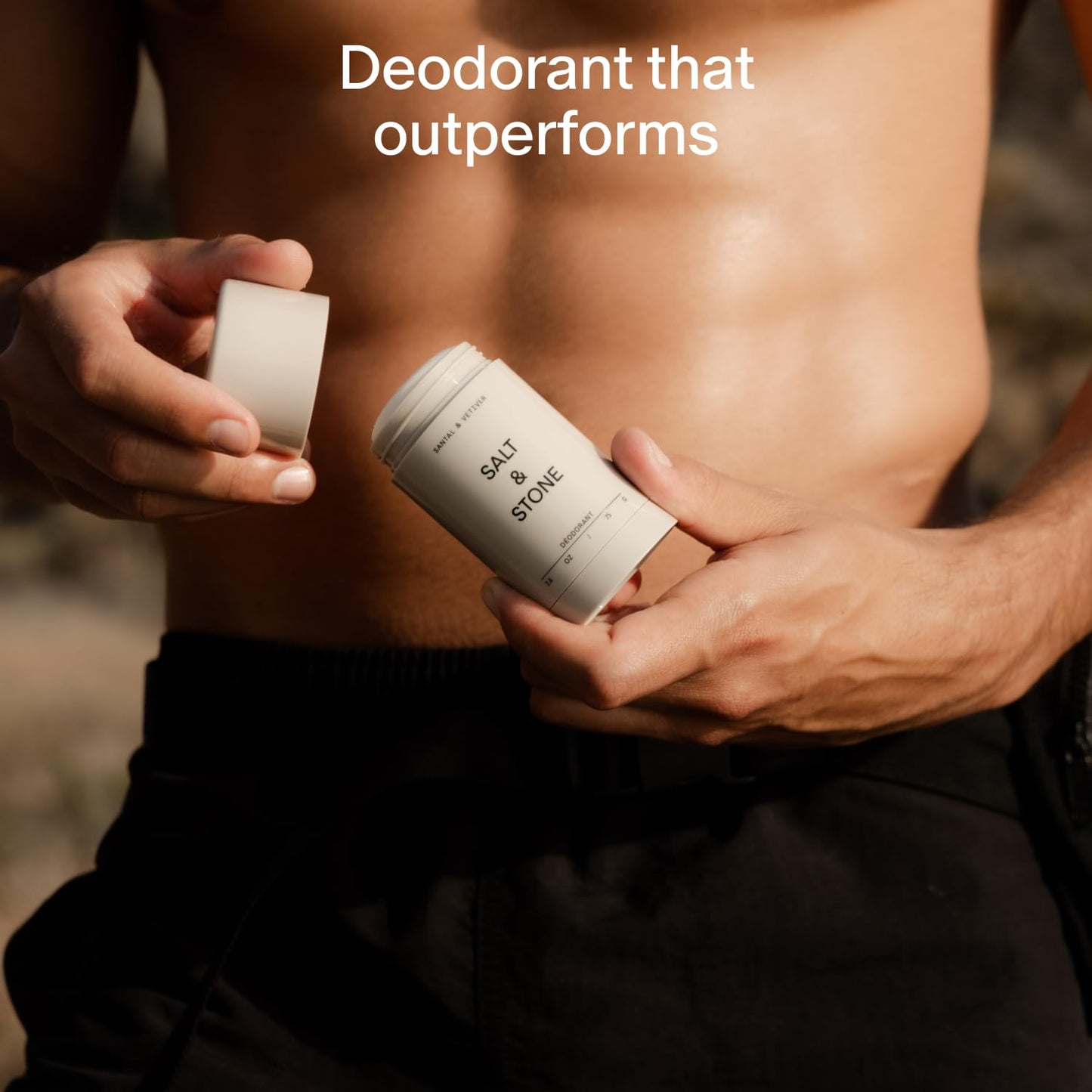 SALT & STONE Aluminum Free Deodorant | Extra Strength 48 Hour Protection for Women & Men | Made with Seaweed Extracts, Shea Butter & Prebiotics (Bergamot & Hinoki)