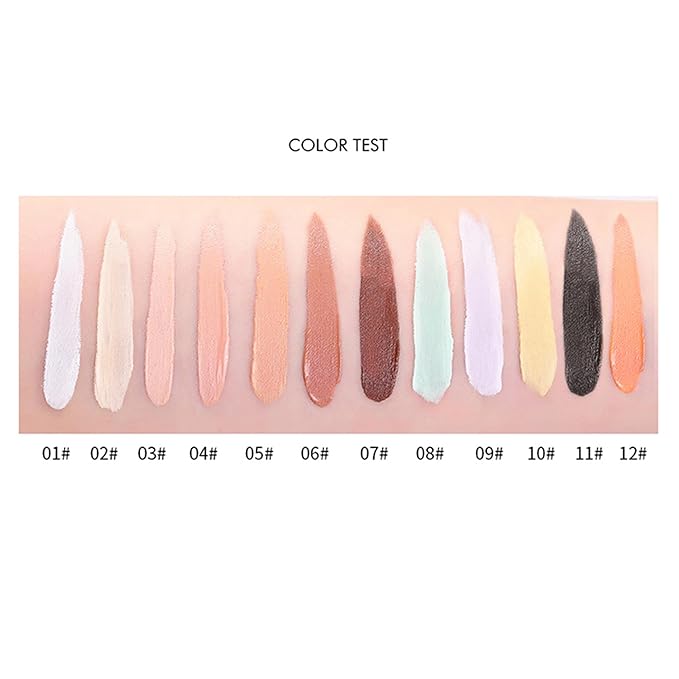 Mallofusa Single Color Face Makeup Concealer Foundation Palette Creamy Moisturizing Contouring 0.49oz (Light Coffee)