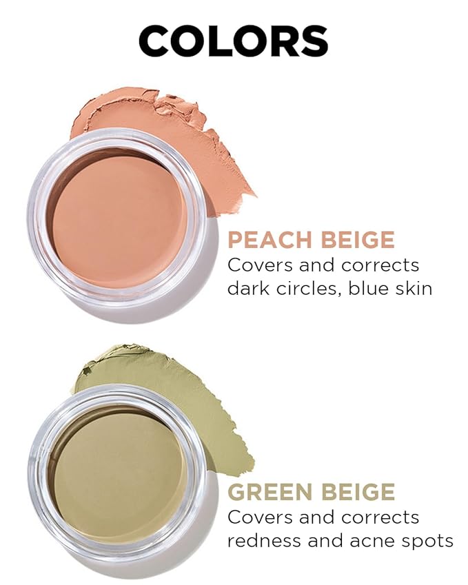 THESAEM Cover Perfection Pot Concealer #Peach Beige - High Adherence & Coverage Balm, Conceals Dark Circles, Corrects Dark Under Tones, Matte Finish Sebum Control for Oily and Combination Skin