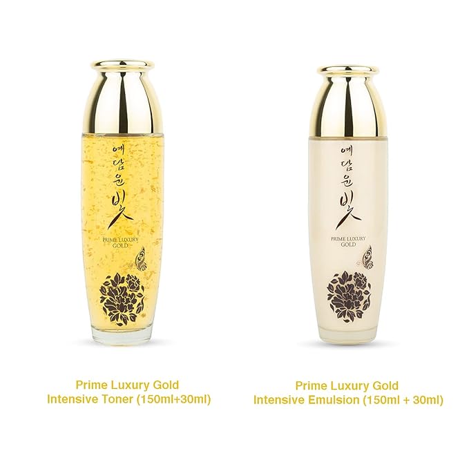 Premium Luxury Gold Women Facial Skin Care Set (4Pcs) Beauty & Personal Care, Nourishing And Moisturizing, Calming Korea Cosmetic for Yedam Yun Bit