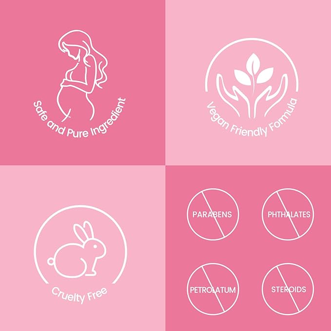 Stretch Mark Cream for Pregnancy - Brightening and Moisturizing with Collagen and Avocado Extract - Promotes Skin Elasticity and Fades Postpartum Stretch Marks - for Use on The Tummy, HIPS - 3.38 oz