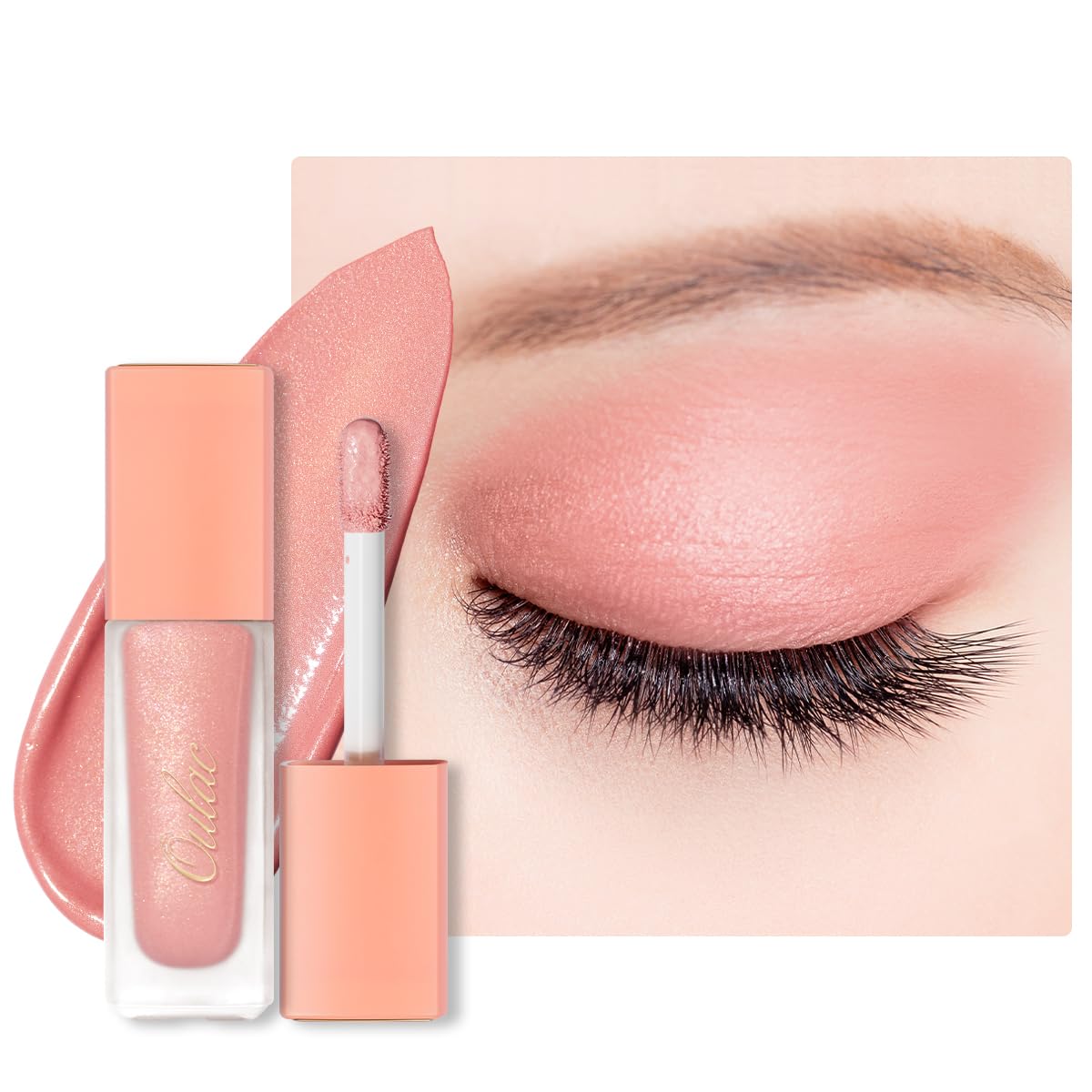 Oulac Matte Eyeshadow - Pink Liquid Eyeshadow Duo | Buildable, Smooth Eye Makeup, Wrinkle Resistant, Vegan, Cruelty-Free SA04