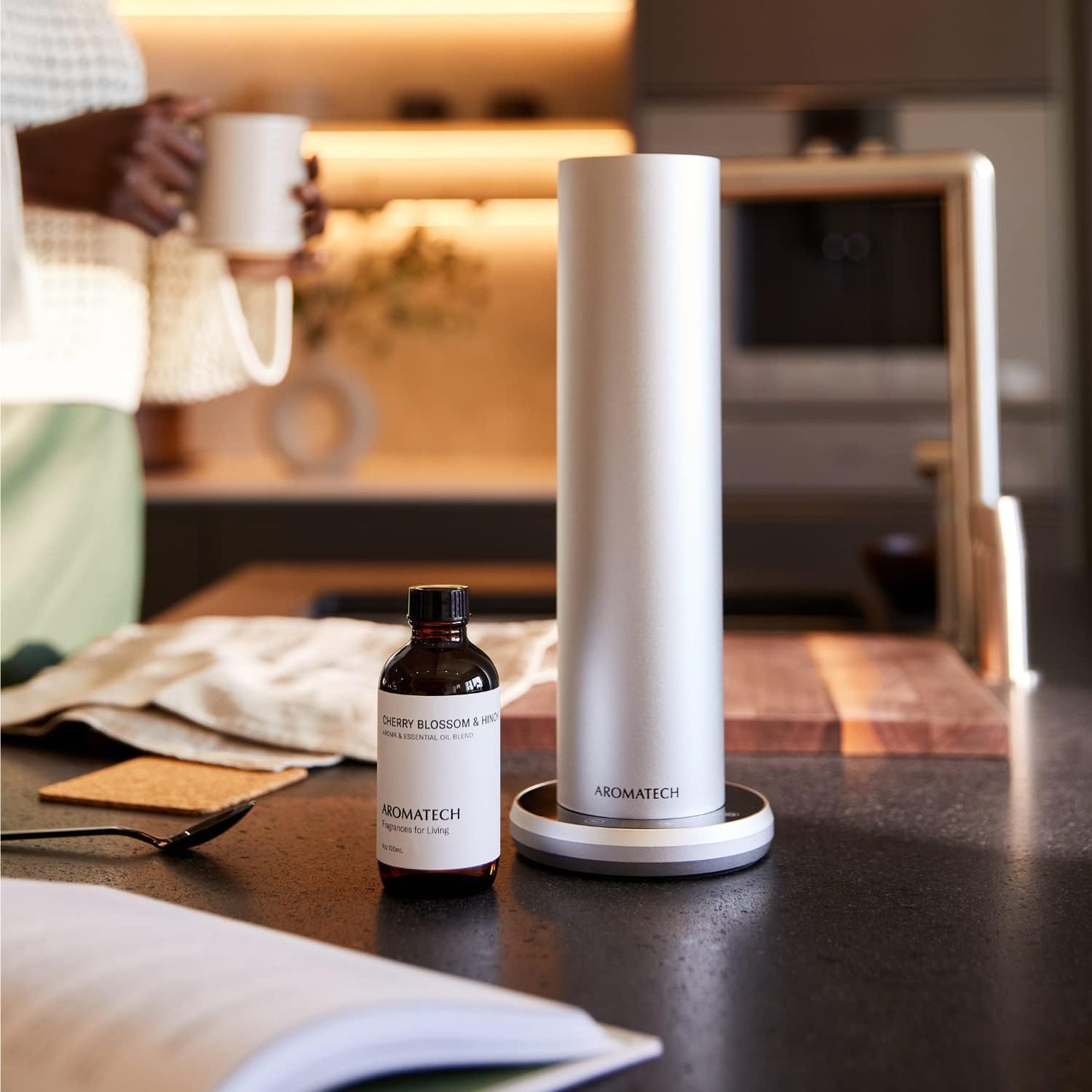 AromaTech Cherry Blossom & Hinoki Aroma Oil for Scent Diffuser - 500 Milliliter