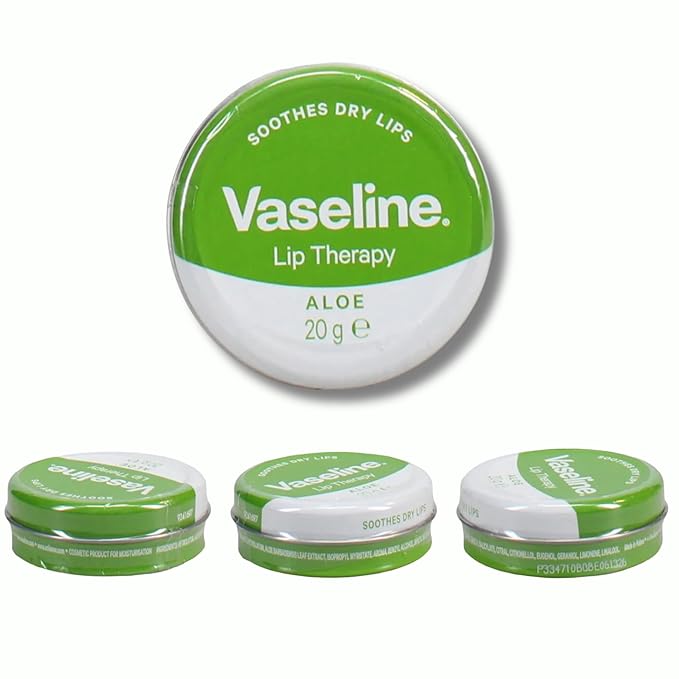 Lip Therapy Aloe Vera Tin 20g - Pack of 2 with OY fidget keyring - Imported from UK