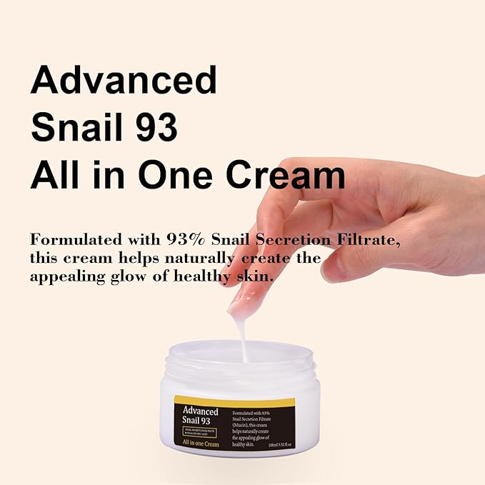 Snail Mucin Power Essence Set 3PCS, Snail Mucin Serum+Snail Mucin Moisturizer+Snail Hydrogel Eye Patch, Korean Skin Care Set for Hydrating, Dark Circles Undereye