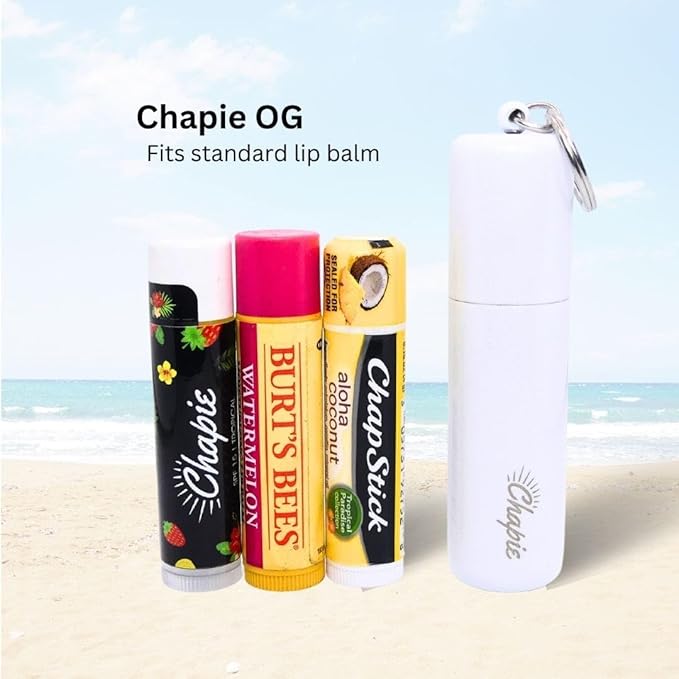 OG | Vacuum Insulated Lip Balm Keychain Holder, Prevents Melting & Messes | 3-Pack (Island)