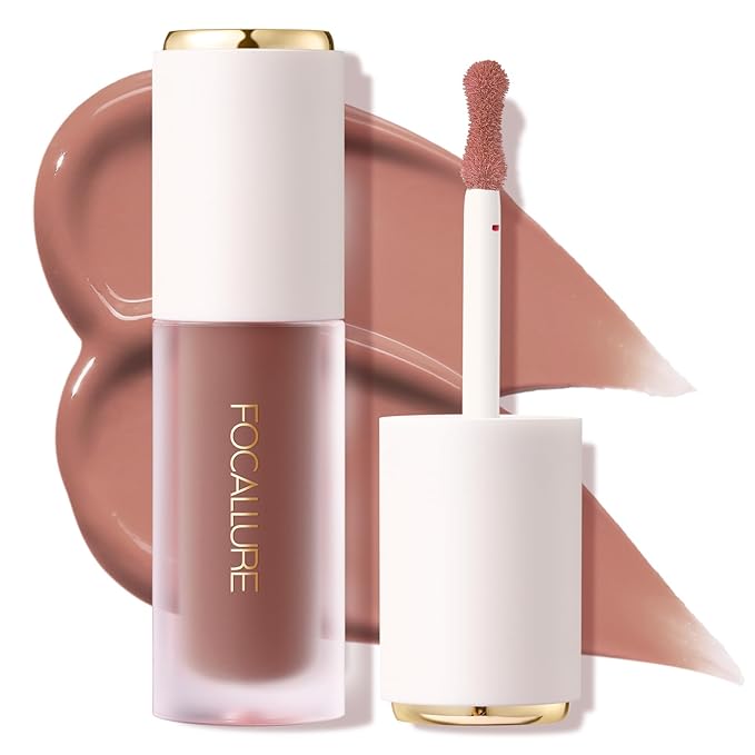 FOCALLURE Silky Cream Liquid Blush,Leaving a Matte Dewy Makeup Look,Easy to Apply and Create a Natural Flush,Long Lasting and Lightweight Cheek Blush Face Makeup,BAD GAME