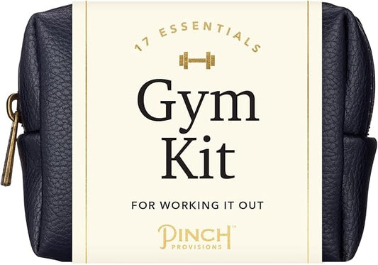 Pinch Provisions Gym Kit, includes 15 Personal Care Essentials for Wellness & Beauty, Perfect for Gifts, Gym Bags, Duffle Bags & Lockers (Navy)