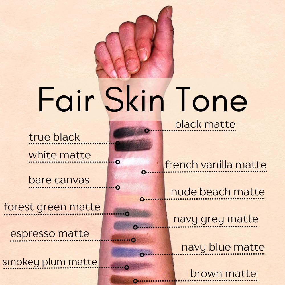 Bare Canvas Beige Neutral Naked Bare Matte Pressed Powder Single Vegan Eyeshadow; Talc, Paraben & Cruelty Free