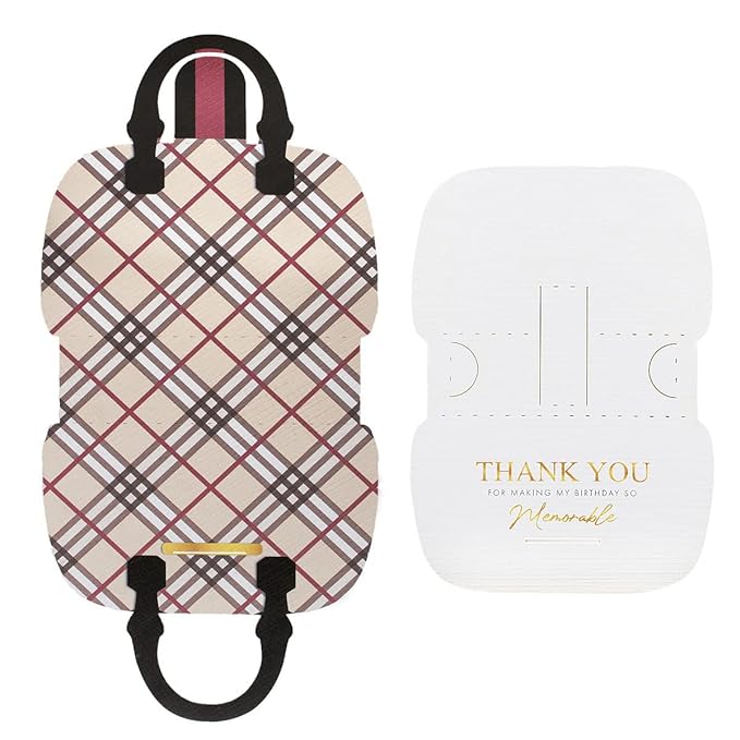 Summer-Ray 25 Sets Luxury Lip Balm Holder for Wedding Party Favors Thank You for Celebrating with Us on Our Special Day (For Birthday)