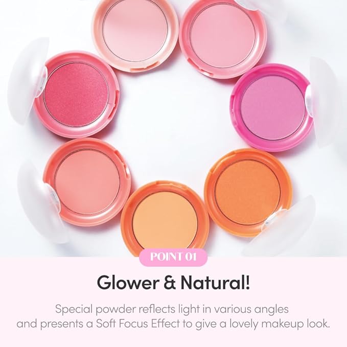 ETUDE Lovely Cookie Blusher #PP502 Lavender Lemon Macaron 4g | Glowing & Natural Powder Blush with Long-Lasting Sebum Control | Easy Application | Puffy Cushion for a Lovely Makeup Look