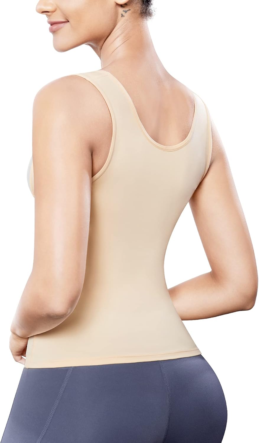 URSEXYLY Women Waist Trainer Shapewear Vest Seamless Body Shaper Tummy Control Workout Tank Top Corset