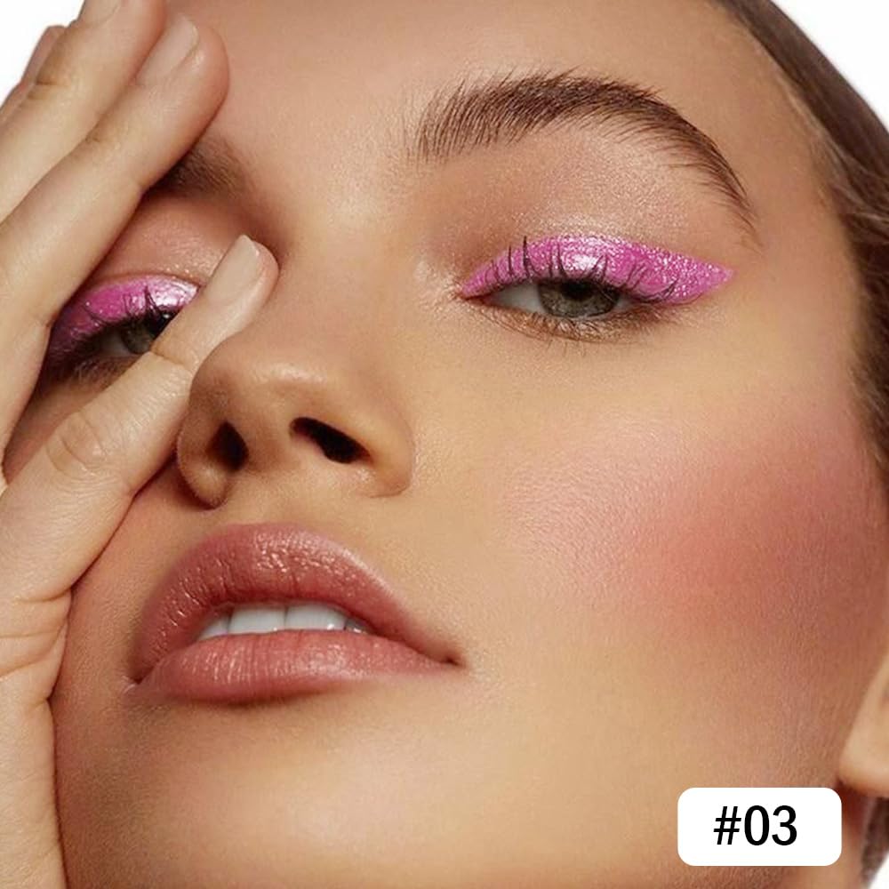 Kaely Gel Eyeliner Pencil for Women, Pearl Pink Eye Liner Waterproof Smudge Proof with Sharpener, Waterline Eye Makeup Liners, delineador de ojos contra el agua, Vegan & Cruelty-Free, 03