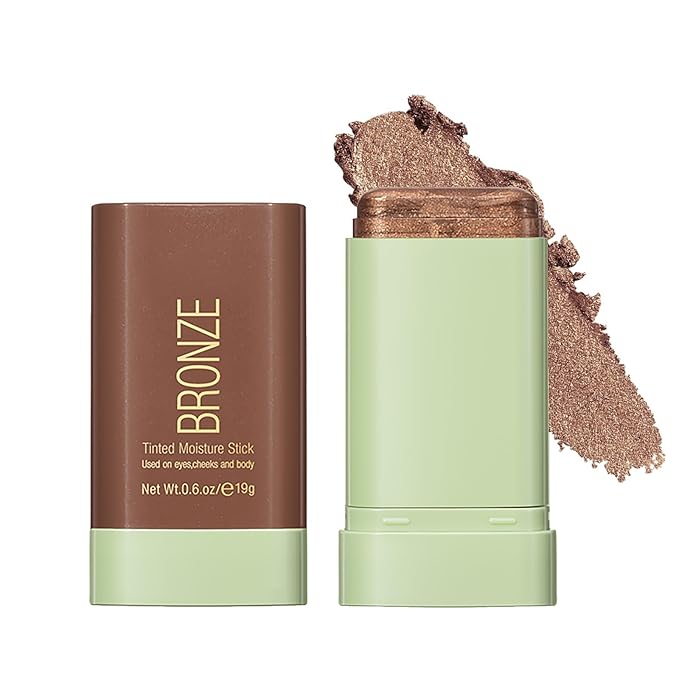 Blush Stick, Cream Blush Stick for Cheeks & Lips, Blendable Long-Lasting Multi-Use Contour Stick & Highlighter Makeup (BEACH GLOW)