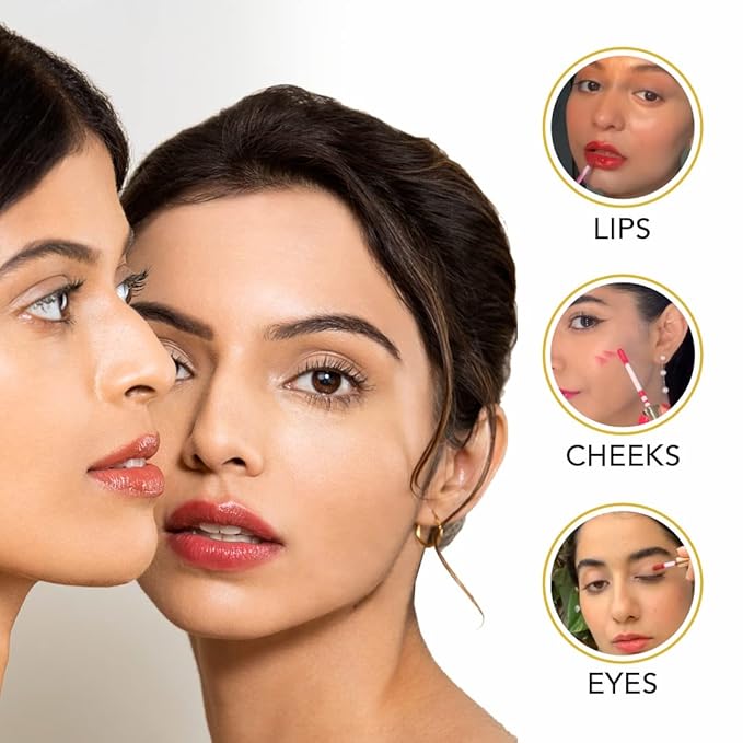 Oh-So-Luxe Liquid Tinted Lip Balm, Hydrating & Nourishing Tinted Lip Oil for dry dark lips, results in Soft & Glowing Lips, Moisturizing, Non-Sticky Perfect Pink Shade - 0.10 Fl Oz - RAS LUXURY OILS