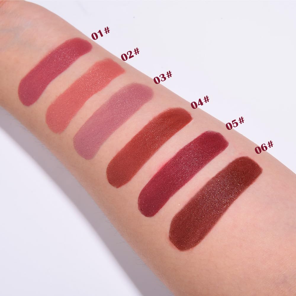 Plum Metallic Lipstick for Women,Lightweight Shimmer Frosted Lipstick,Glitter Lip Gloss Stain Long Lasting Waterproof Smudge Proof 24 Hour Full Coverage Lip Makeup,Vegan
